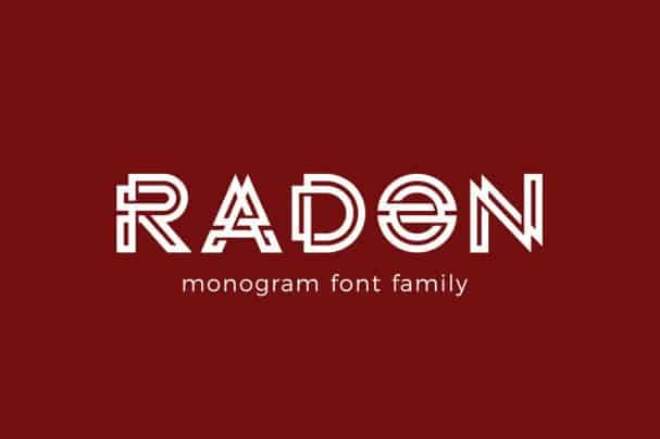Пример шрифта Radon #1
