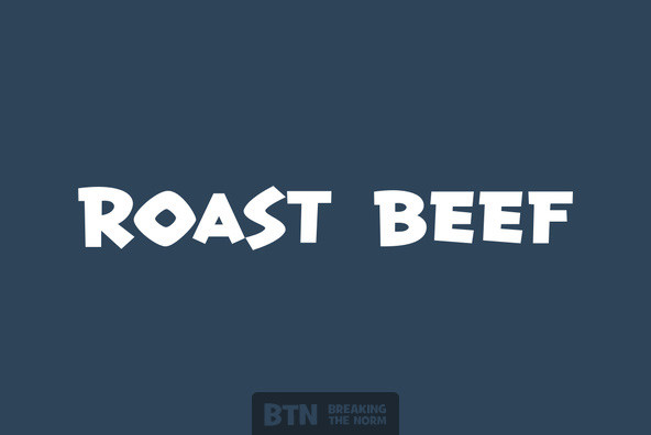 Пример шрифта Roast Beef BTN #1