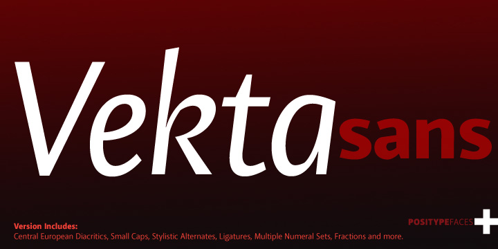 Пример шрифта Vekta Sans #1