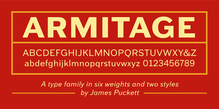 Пример шрифта Armitage #1