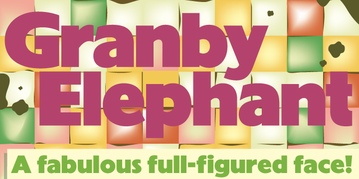 Пример шрифта Granby Elephant Pro #1