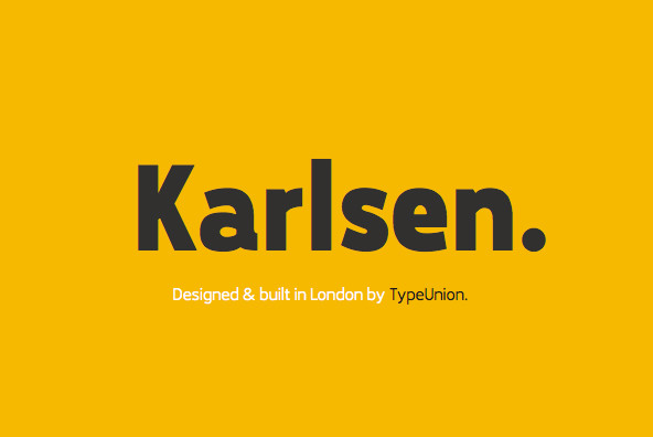 Пример шрифта Karlsen #1