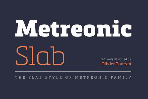 Пример шрифта Metronic Slab Pro #1