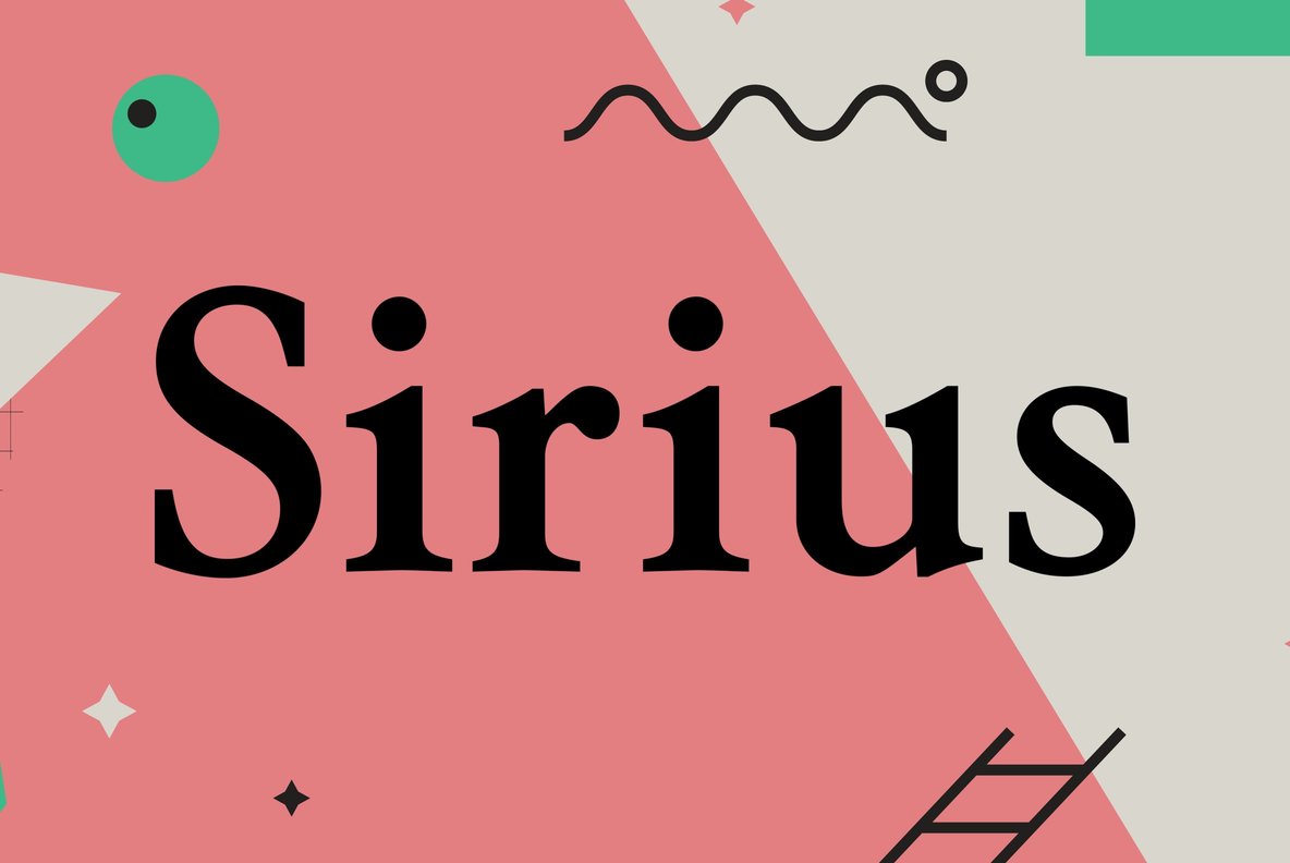 Пример шрифта Sirius #1