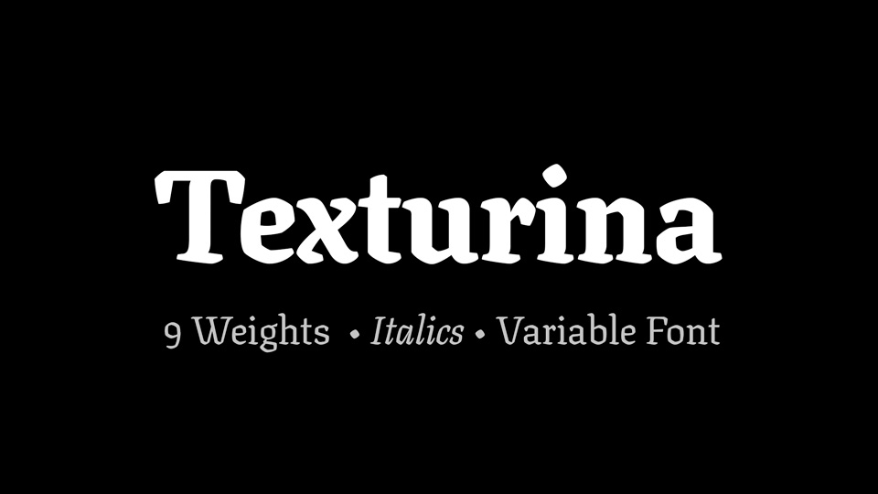 Пример шрифта Texturina #1