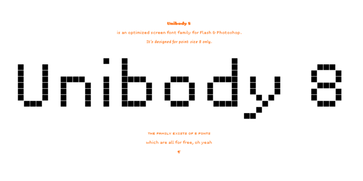 Пример шрифта Unibody Pro #1