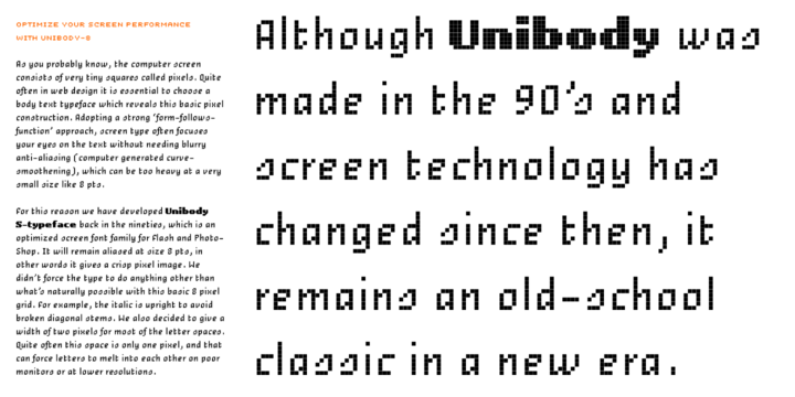 Пример шрифта Unibody Pro #4