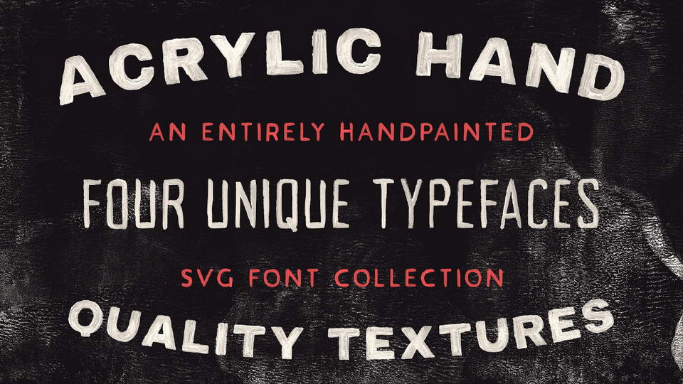 Пример шрифта Acrylic Hand #1