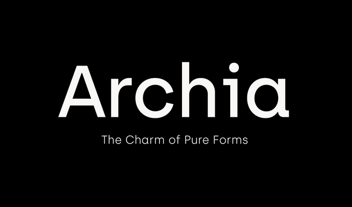 Пример шрифта Archia #1