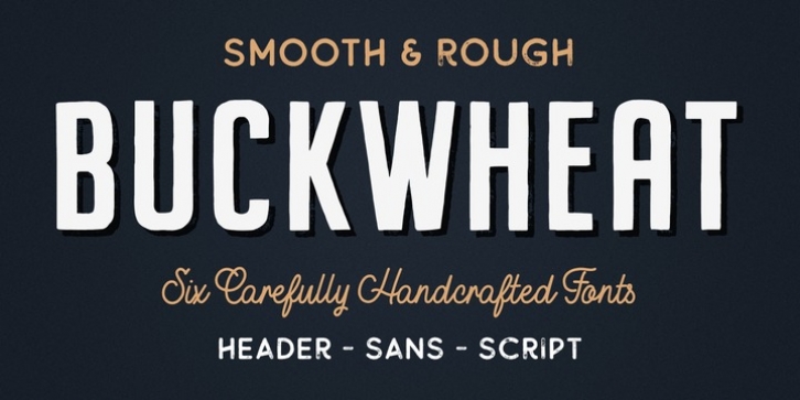 Пример шрифта Buckwheat #1
