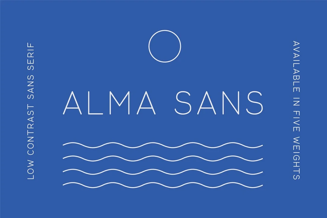 Пример шрифта Alma Sans #1
