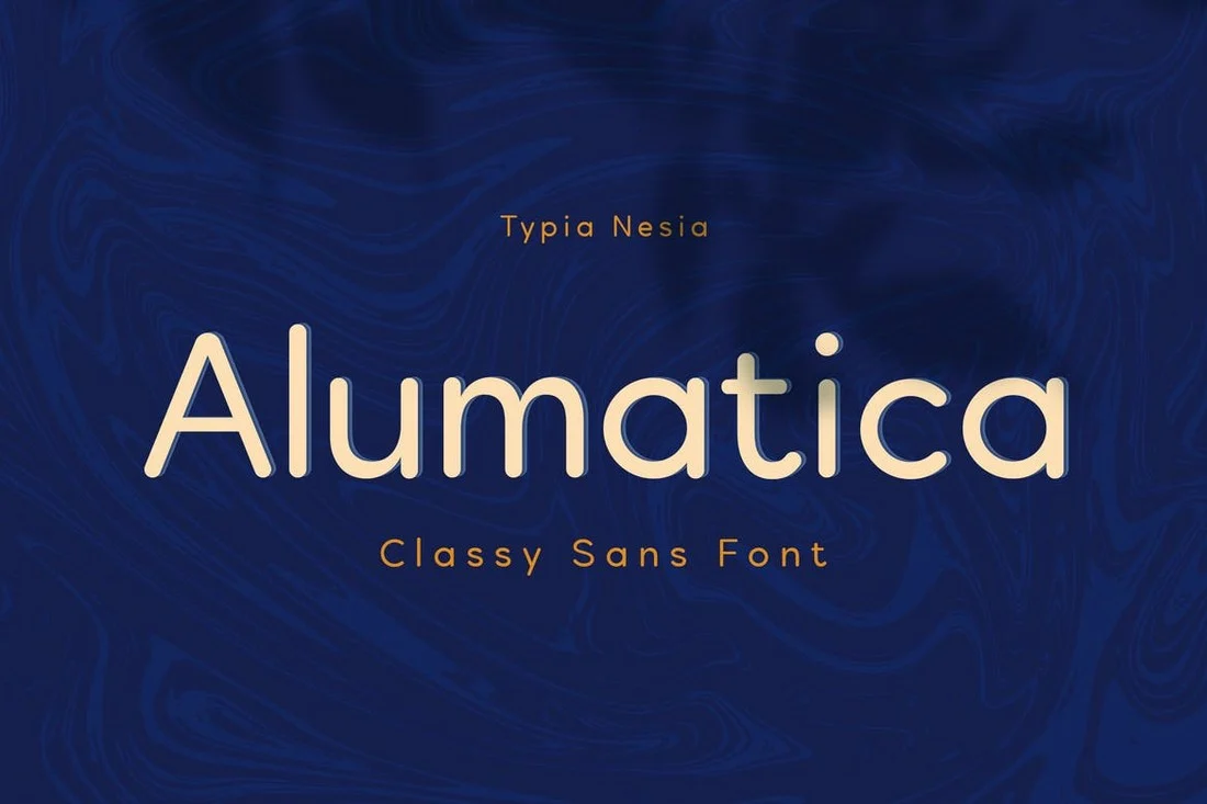 Пример шрифта Alumatica #1