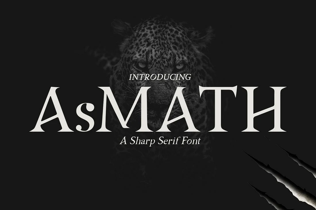 Пример шрифта Asmath #1