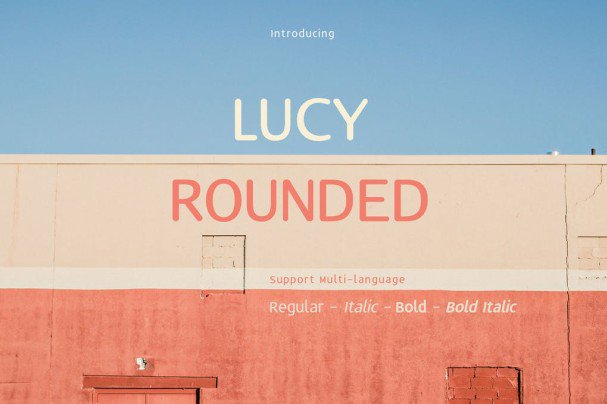 Пример шрифта Lucy Rounded #1