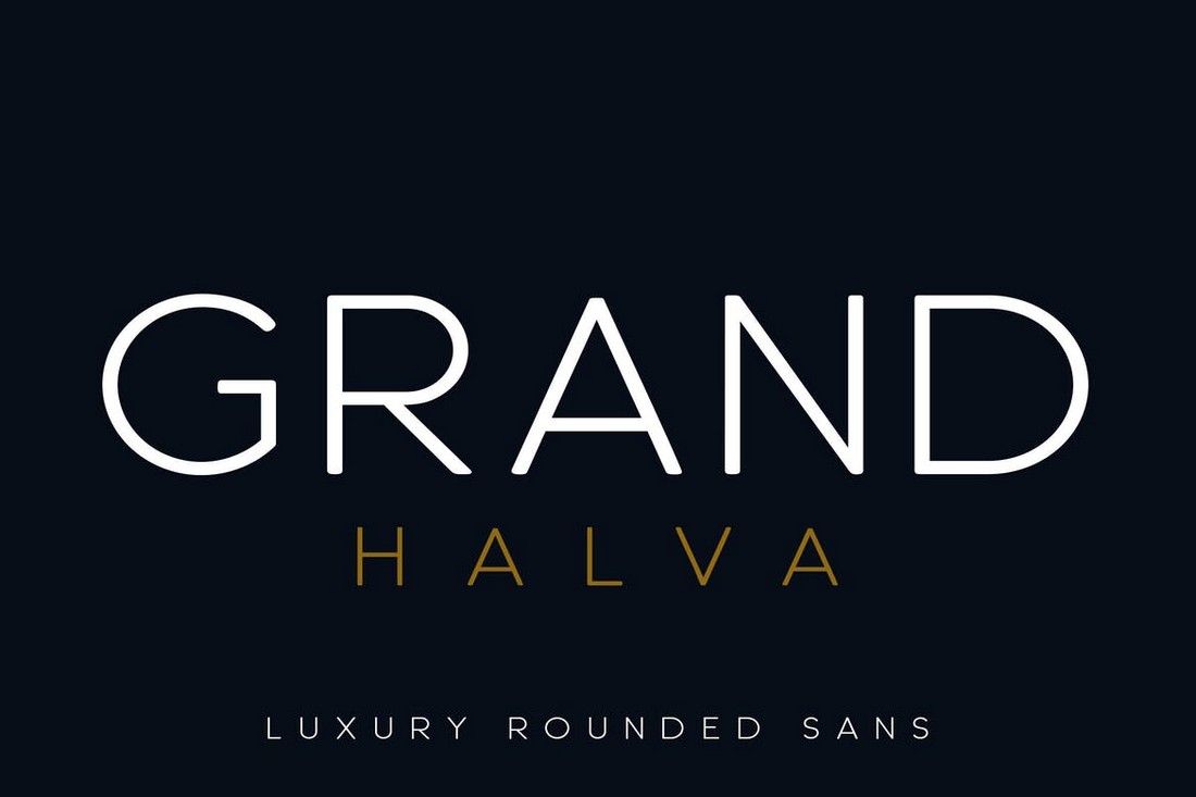 Пример шрифта Grand Halva #1