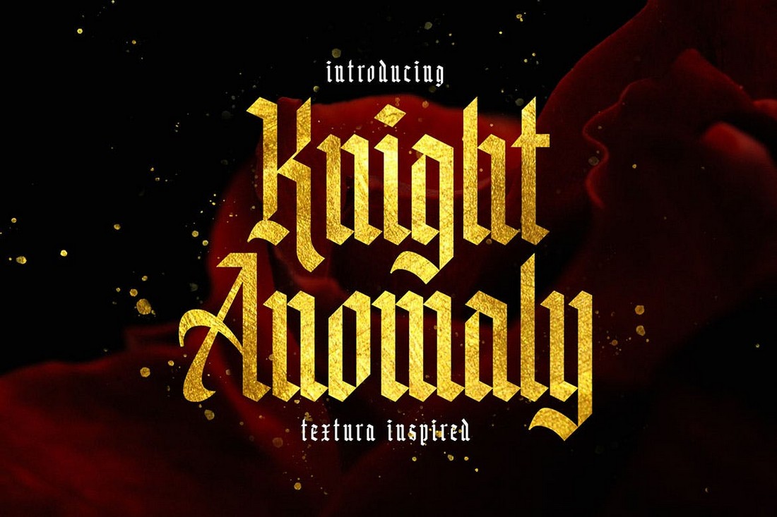 Пример шрифта Knight Anomaly #1