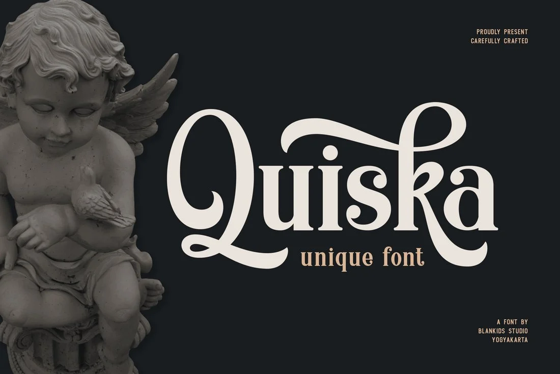 Пример шрифта Quiska #1
