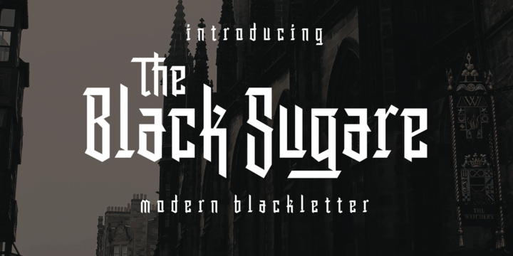Пример шрифта The Black Sugare #1