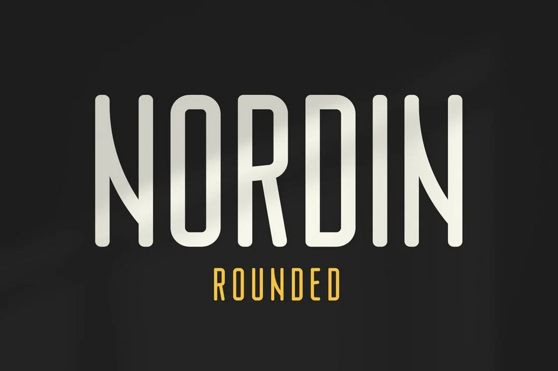 Пример шрифта Nordin #1