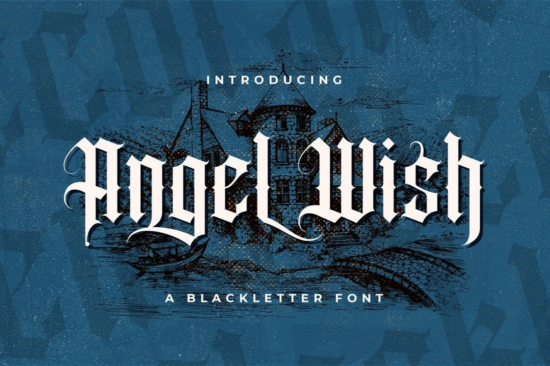 Пример шрифта Angel Wish #1