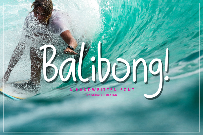 Пример шрифта Balibong #1