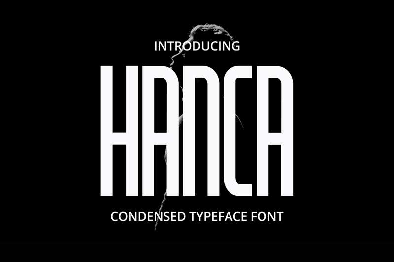 Пример шрифта Hanca #1
