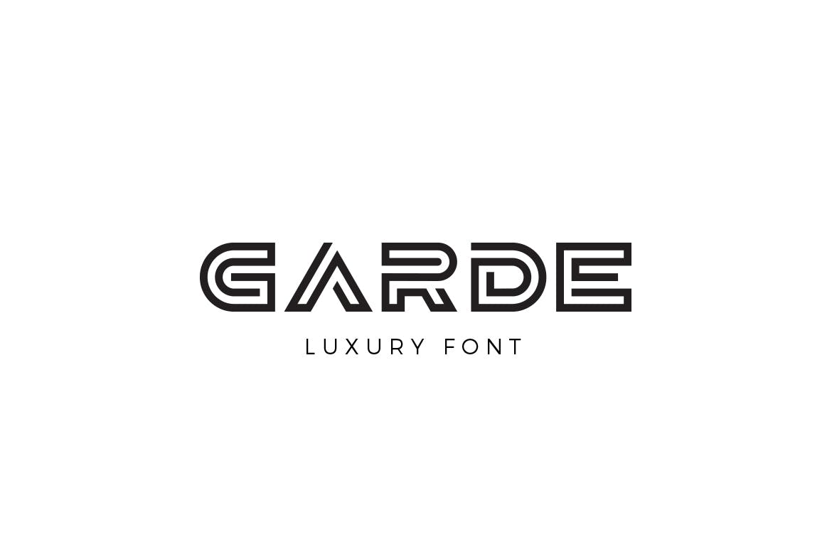 Пример шрифта Garde #1