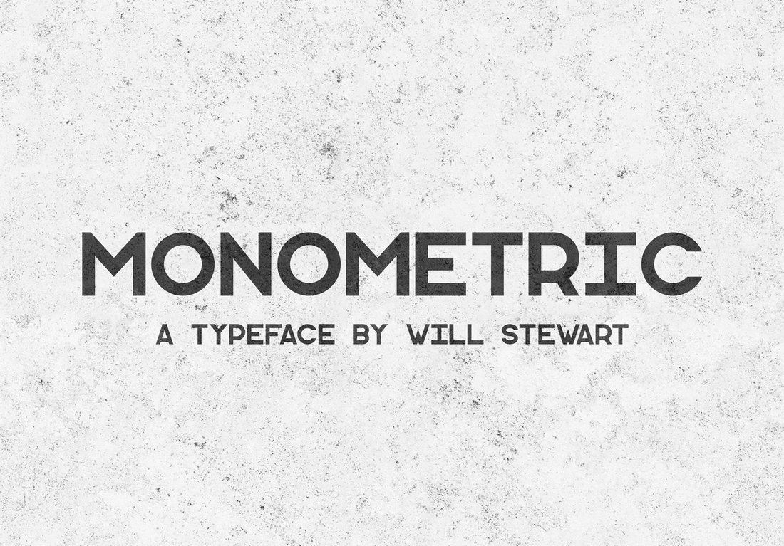 Пример шрифта Monometric #1