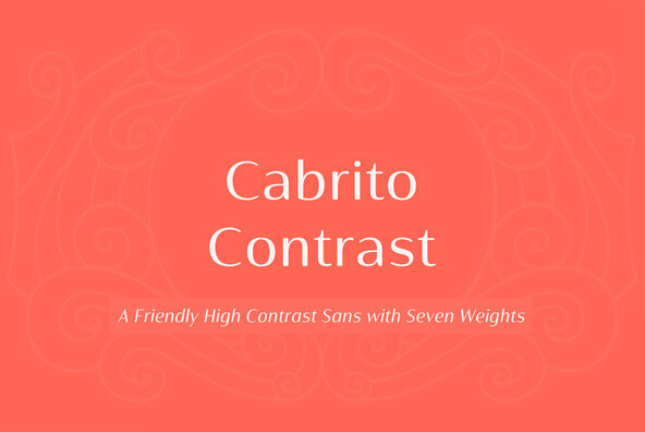 Пример шрифта Cabrito Contrast #1