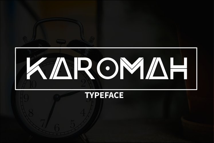 Пример шрифта Karomah #1