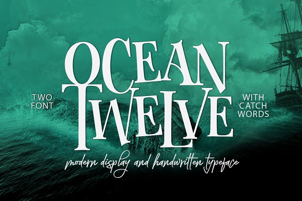 Пример шрифта Ocean Twelve #1