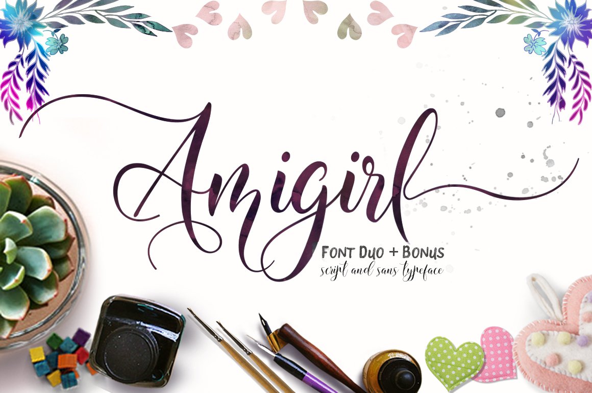 Пример шрифта Amigirl #1