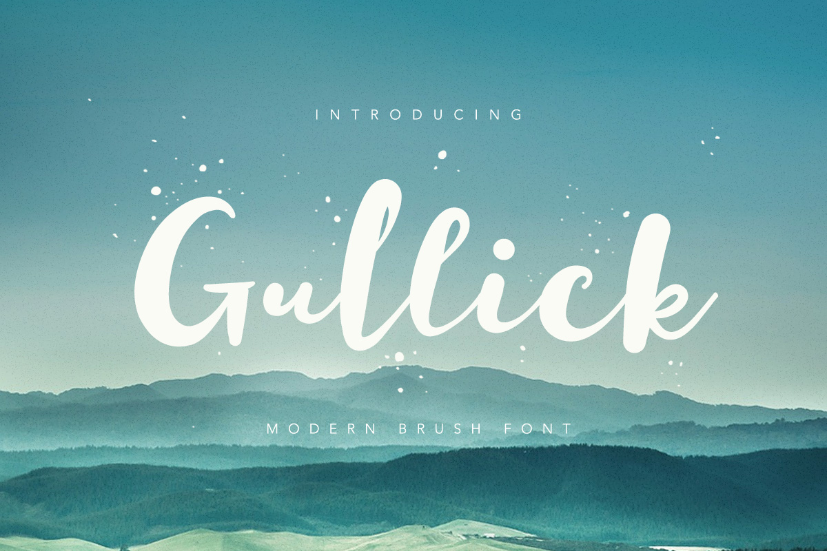 Пример шрифта Gullick #1