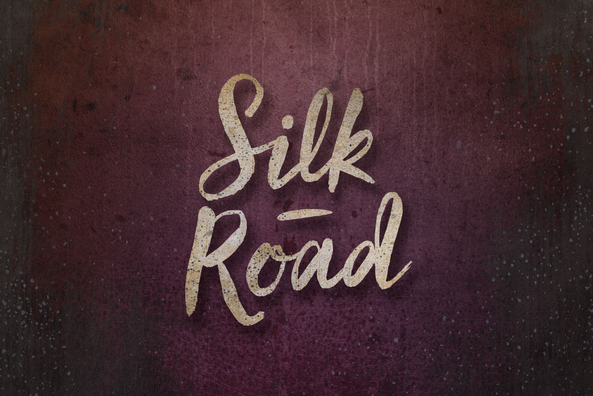 Пример шрифта Silk Road #1