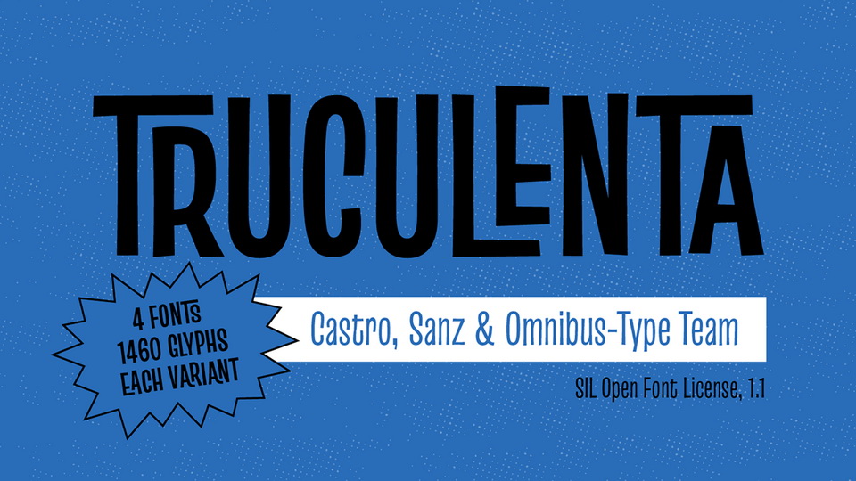 Пример шрифта Truculenta #1