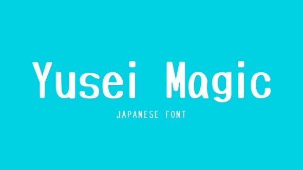 Пример шрифта Yusei Magic #1