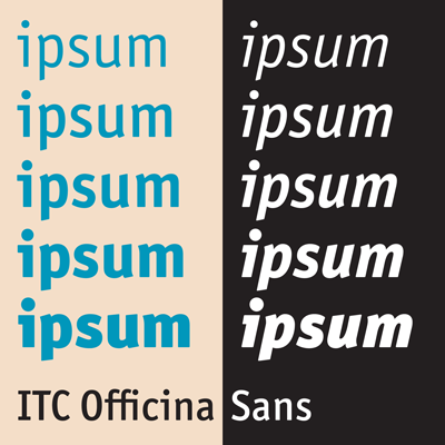 Пример шрифта Officina Sans #4