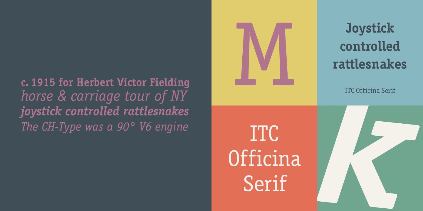 Пример шрифта Officina Serif #1