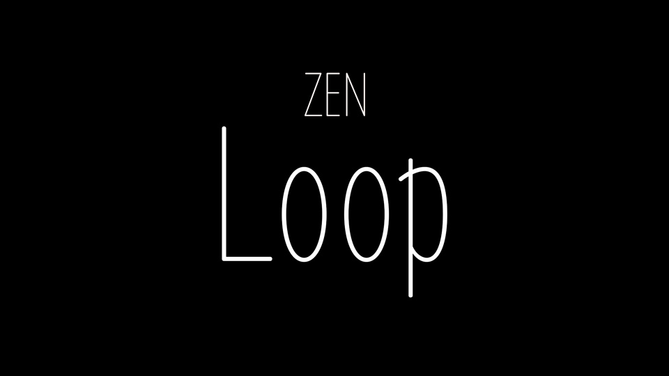 Пример шрифта Zen Loop #1