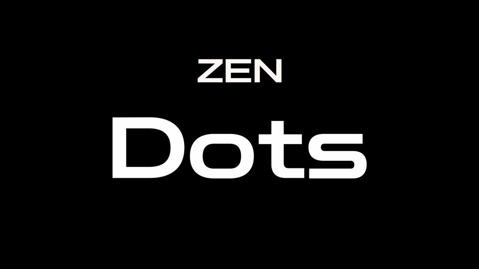 Пример шрифта Zen Dots #1