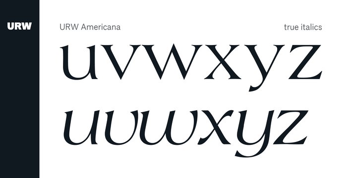 Пример шрифта Americana #2