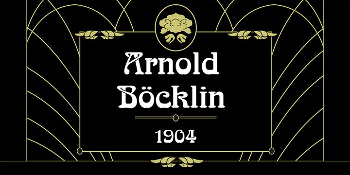 Пример шрифта Arnold Boecklin #1