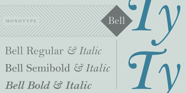 Пример шрифта Bell #1
