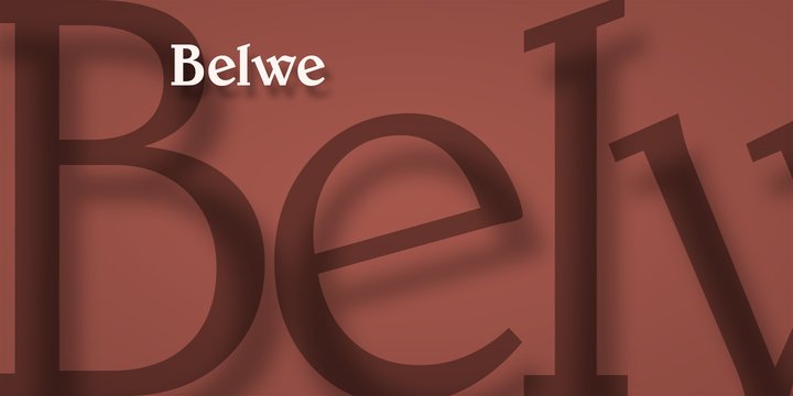 Пример шрифта Belwe #1