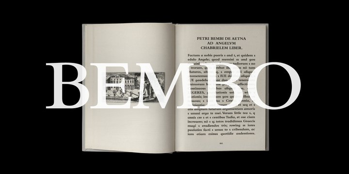Пример шрифта Bembo #1