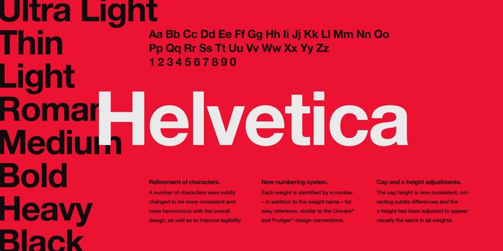 Пример шрифта Helvetica LT #1