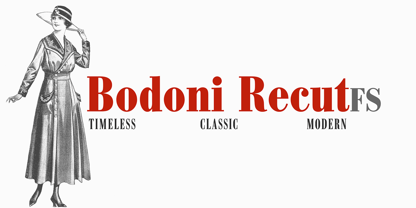 Пример шрифта Bodoni Recut #1