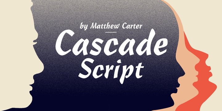 Пример шрифта Cascade Script #1