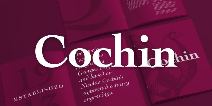 Пример шрифта Cochin #1