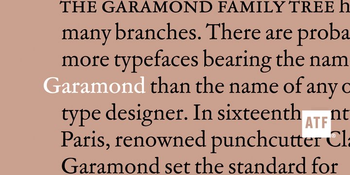 Пример шрифта Garamond 3 #1